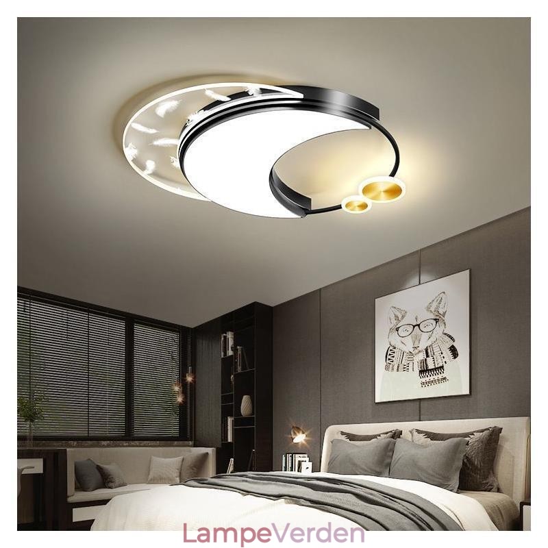 Flush Mount Modern Moon Shape Loftslys