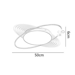Moderne flush Mount Lighting Creative Planet Loftslampe