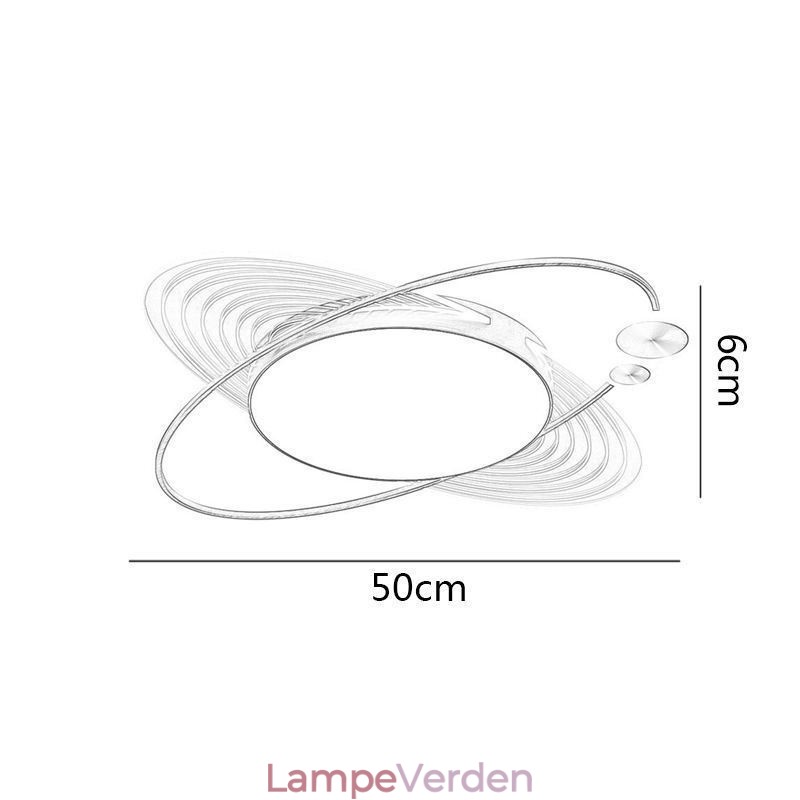Moderne flush Mount Lighting Creative Planet Loftslampe
