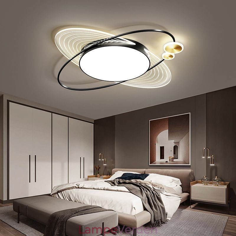 Moderne flush Mount Lighting Creative Planet Loftslampe