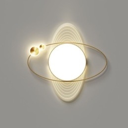 Moderne flush Mount Lighting Creative Planet Loftslampe