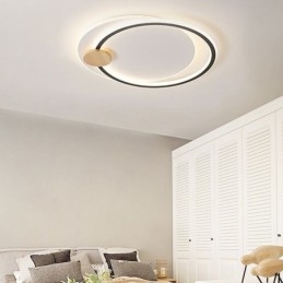Moderne flush Mount akryl 2-ringe loftslampe
