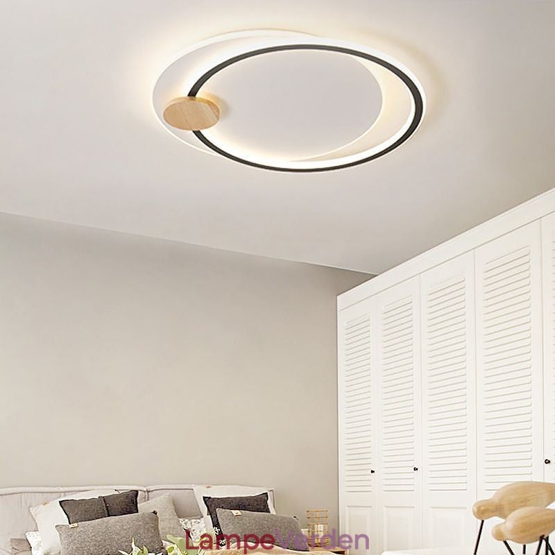 Moderne flush Mount akryl 2-ringe loftslampe