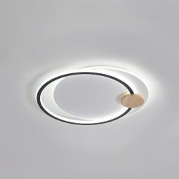 Moderne flush Mount akryl 2-ringe loftslampe