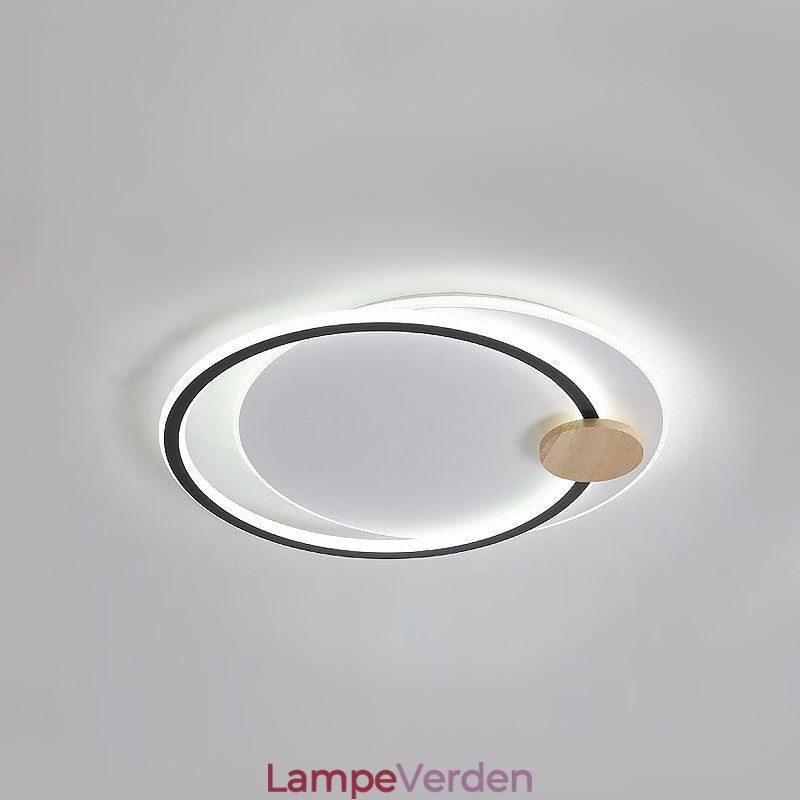 Moderne flush Mount akryl 2-ringe loftslampe