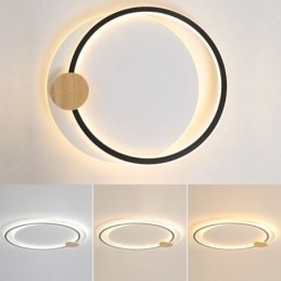 Moderne flush Mount akryl 2-ringe loftslampe