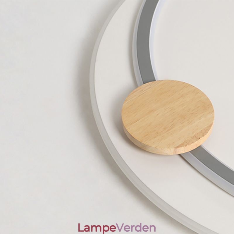 Moderne flush Mount akryl 2-ringe loftslampe