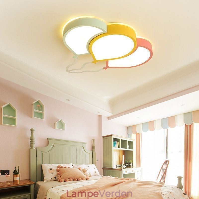 Moderne Flush Mount Loftslampe Dejlig Ballon Shade Loftslampe