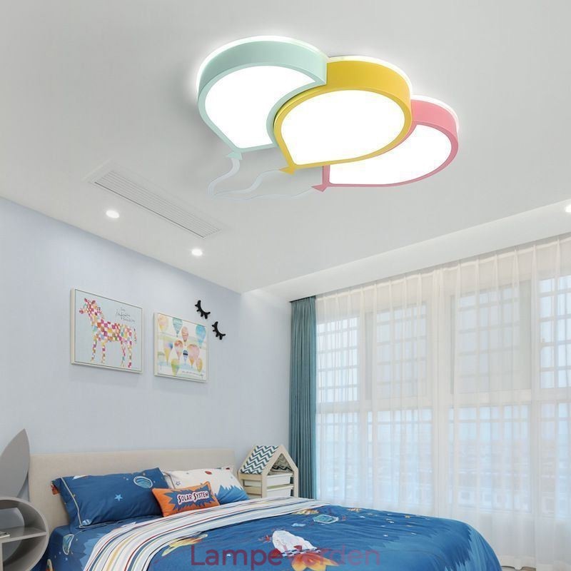 Moderne Flush Mount Loftslampe Dejlig Ballon Shade Loftslampe