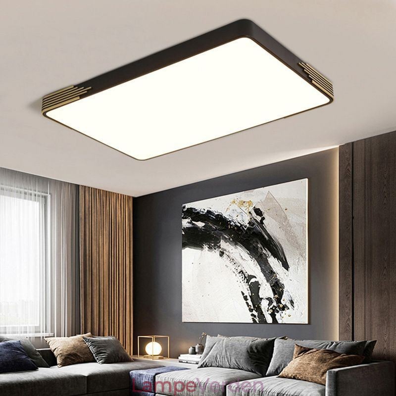 Moderne Flush Mount Loftslampe Rektangulær Loftslampe