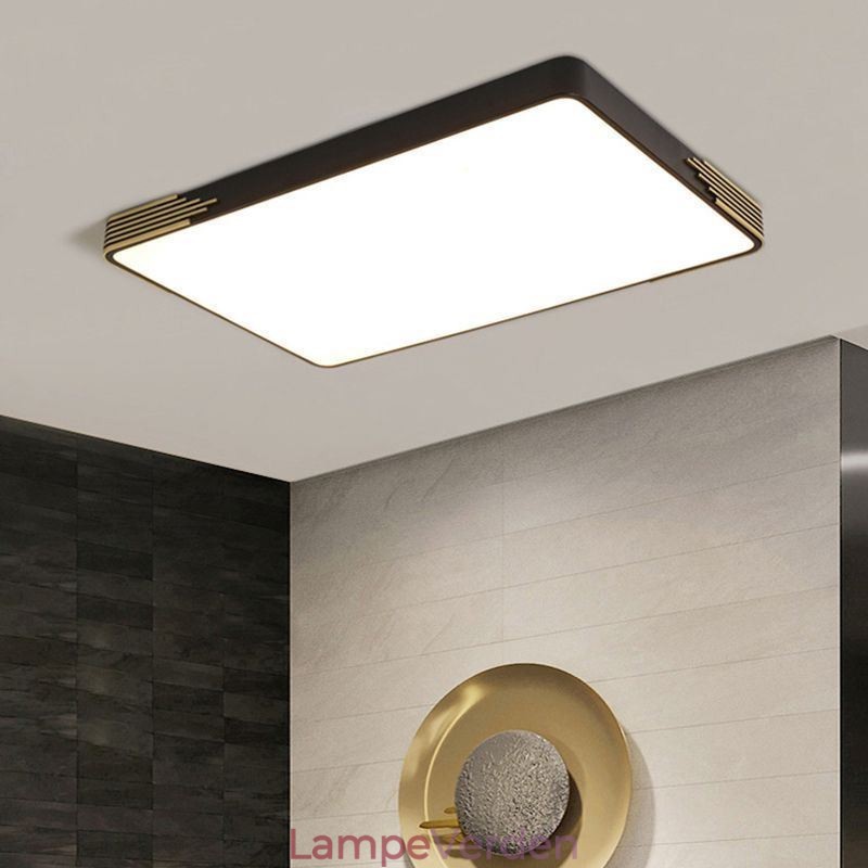Moderne Flush Mount Loftslampe Rektangulær Loftslampe