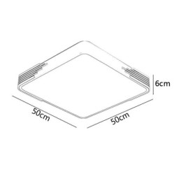 Moderne Flush Mount Loftslampe Firkantet Loftslampe