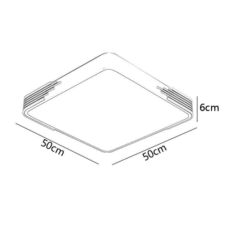 Moderne Flush Mount Loftslampe Firkantet Loftslampe