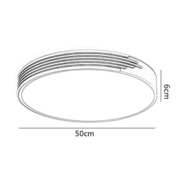 Moderne Flush Mount Loft Light Circle Lighting Lampe