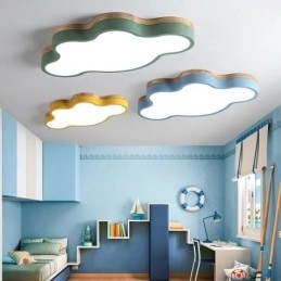 Flush Mount Modern Creative Acryl Cloud Shape Loftslampe Børn