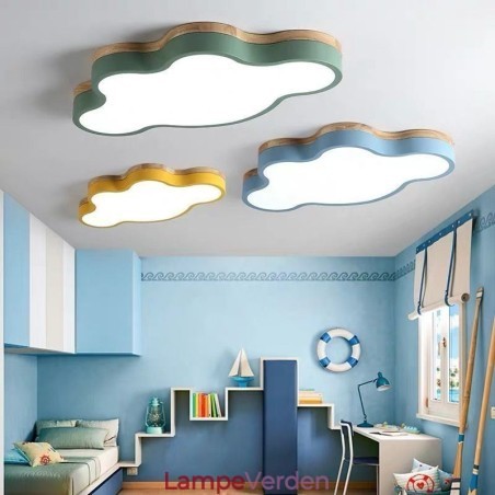 Flush Mount Modern Creative Acryl Cloud Shape Loftslampe Børn Flush Mount Modern Creative Acryl Cloud Shape Loftslampe Børn