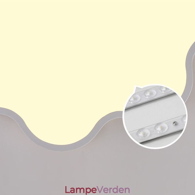 Flush Mount Modern Creative Acryl Cloud Shape Loftslampe Børn