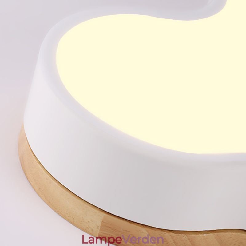 Flush Mount Modern Creative Acryl Cloud Shape Loftslampe Børn