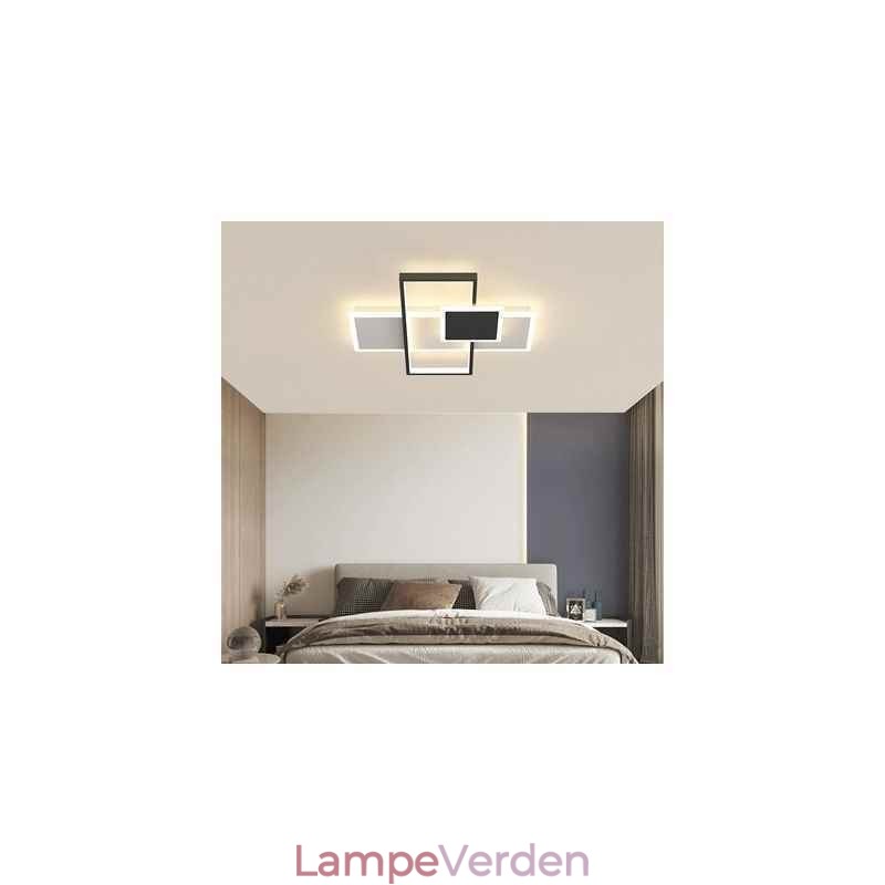 Moderne Loftslampe Firkantet Akryl Flush Mount Loftslampe armatur