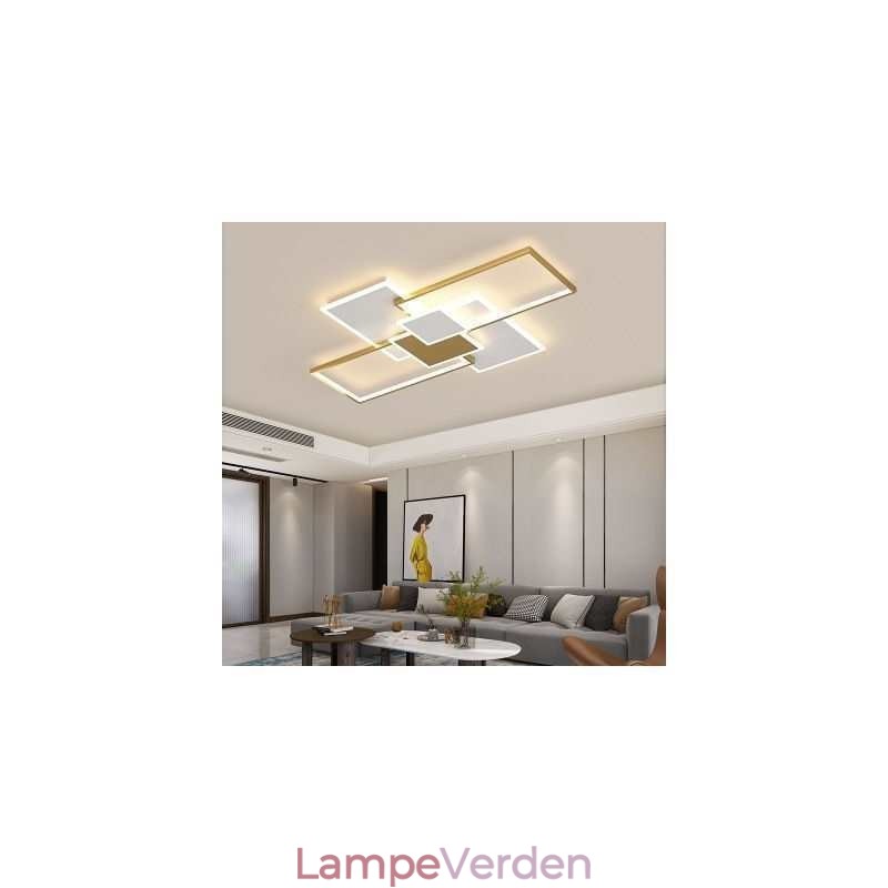 Moderne Loftslampe Firkantet Akryl Flush Mount Loftslampe armatur