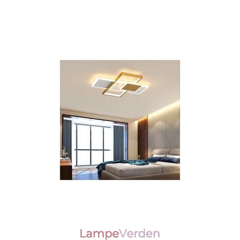 Moderne Loftslampe Firkantet Akryl Flush Mount Loftslampe armatur
