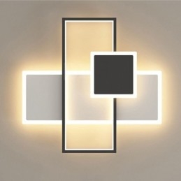 Moderne Loftslampe Firkantet Akryl Flush Mount Loftslampe armatur