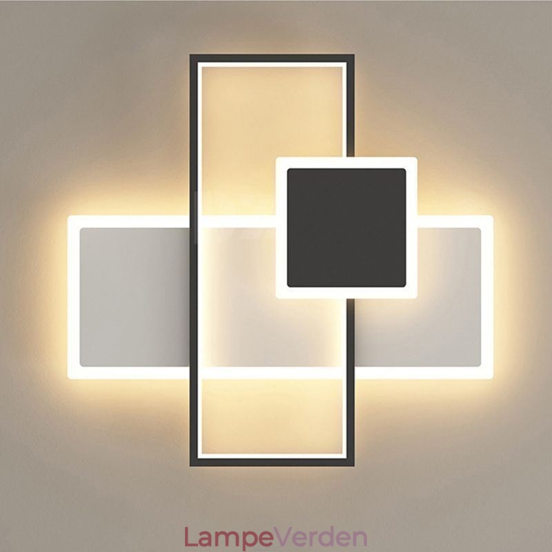 Moderne Loftslampe Firkantet Akryl Flush Mount Loftslampe armatur