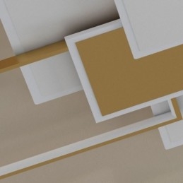 Moderne Loftslampe Firkantet Akryl Flush Mount Loftslampe armatur