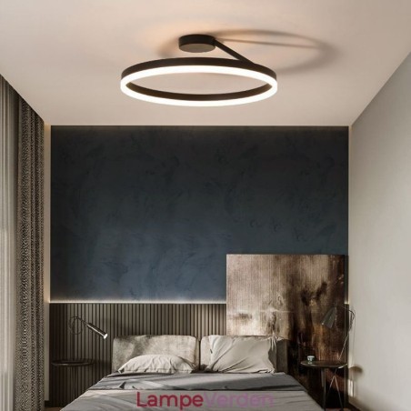 Moderne flush-mount loftlampe armatur Circle Lighting Lampe med akryl lampeskærm Moderne flush-mount loftlampe armatur Circle Lighting Lampe med akryl lampeskærm