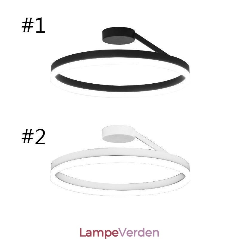 Moderne flush-mount loftlampe armatur Circle Lighting Lampe med akryl lampeskærm