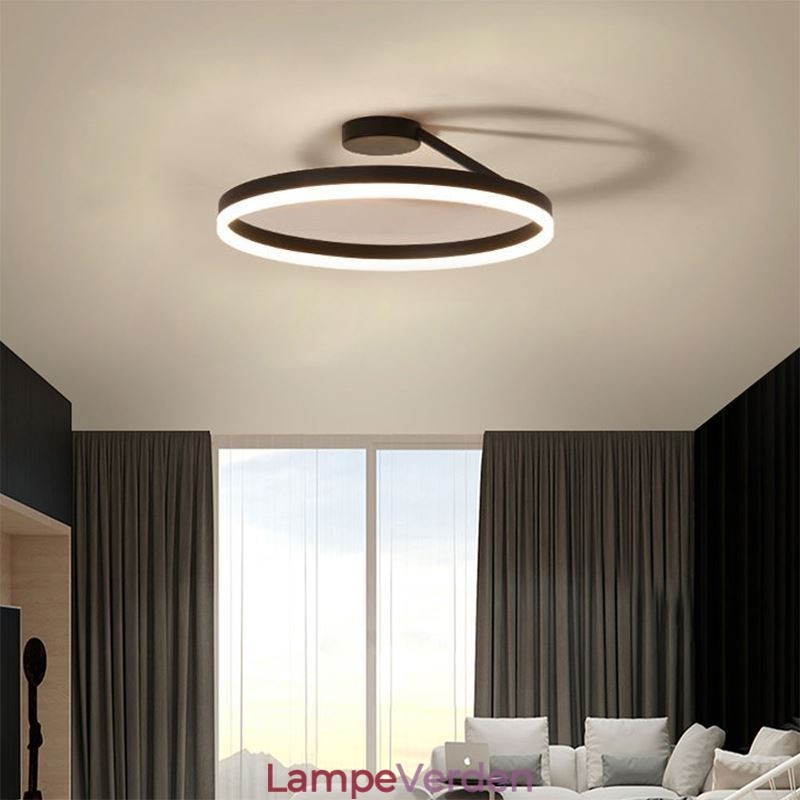 Moderne flush-mount loftlampe armatur Circle Lighting Lampe med akryl lampeskærm