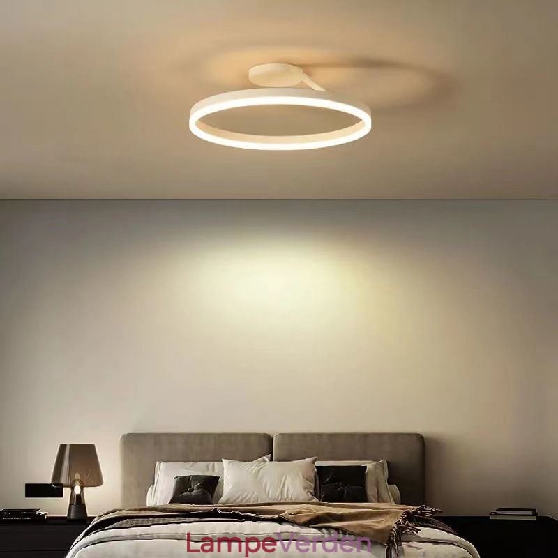 Moderne flush-mount loftlampe armatur Circle Lighting Lampe med akryl lampeskærm