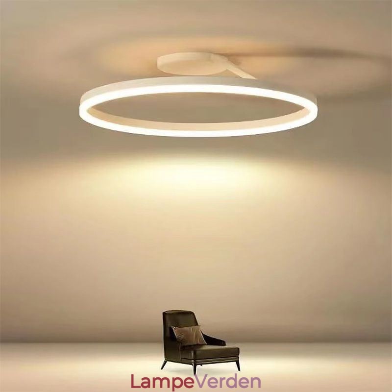Moderne flush-mount loftlampe armatur Circle Lighting Lampe med akryl lampeskærm