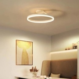 Moderne flush-mount loftlampe armatur Circle Lighting Lampe med akryl lampeskærm