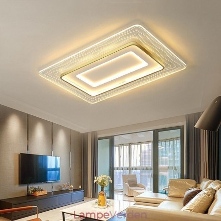 Rektangulær Flush Mount Minimalistisk Akryl Ultratynd Loftslampe Rektangulær Flush Mount Minimalistisk Akryl Ultratynd Loftslampe