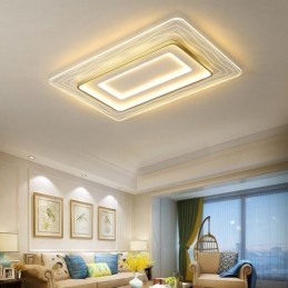 Rektangulær Flush Mount Minimalistisk Akryl Ultratynd Loftslampe