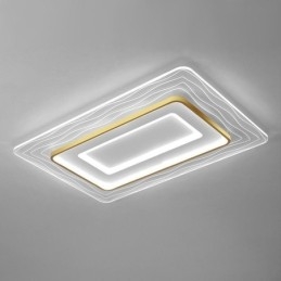 Rektangulær Flush Mount Minimalistisk Akryl Ultratynd Loftslampe