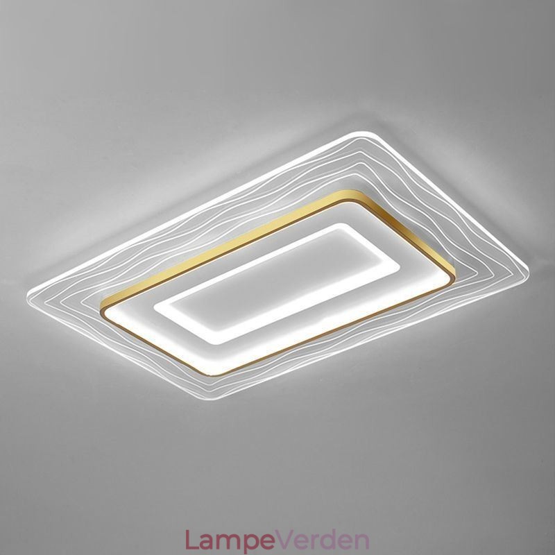 Rektangulær Flush Mount Minimalistisk Akryl Ultratynd Loftslampe