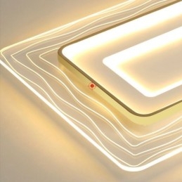 Rektangulær Flush Mount Minimalistisk Akryl Ultratynd Loftslampe