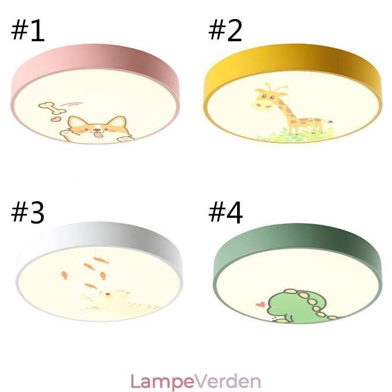 Animal børneloftslampe tegneserie loftslampe