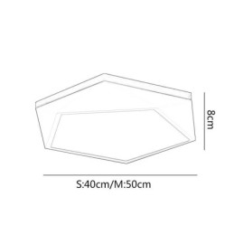Moderne loftslampe Diamond Shape Design Dæmpbar Flush Mount Loftslampe armatur