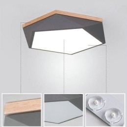 Moderne loftslampe Diamond Shape Design Dæmpbar Flush Mount Loftslampe armatur