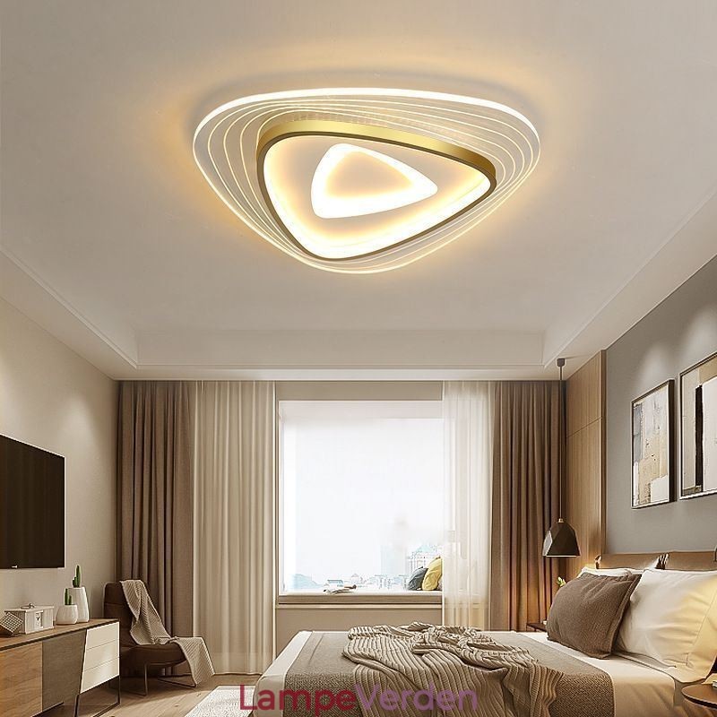 Loftslampe Flush Mount Trekant Loftslampe