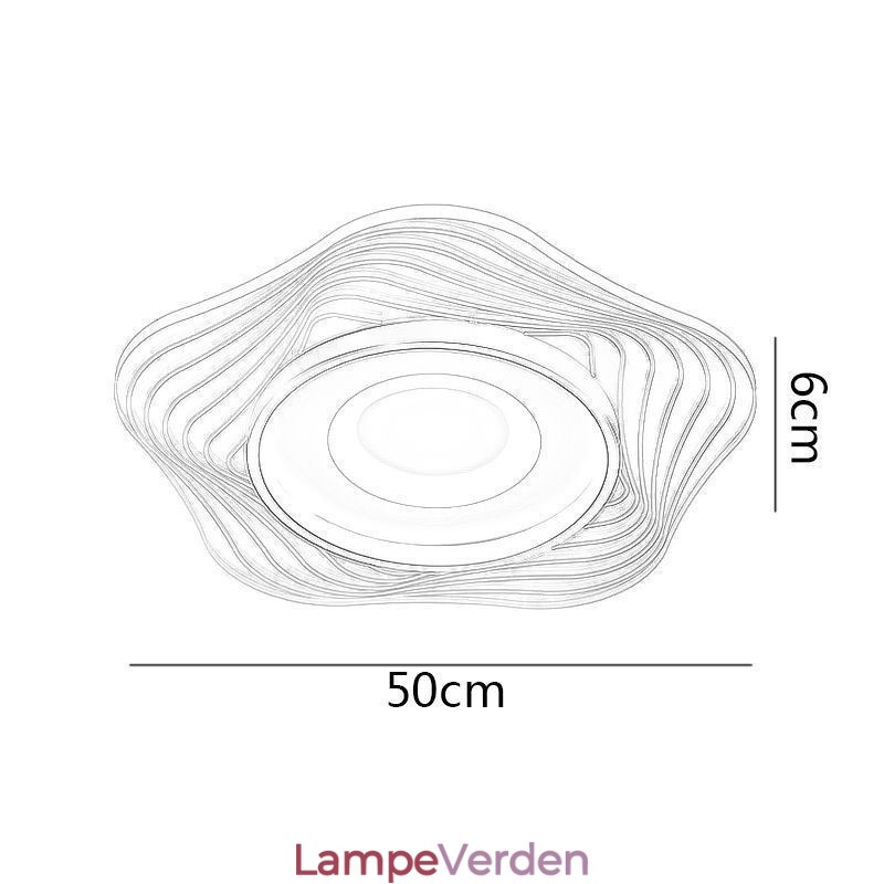 Kreativt loftslys Moderne flush Mount belysningsarmaturer med stjerneform 36W