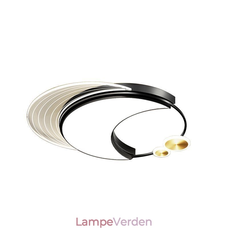 Dæmpbar loftslampe Moderne Flush Mount belysningsarmaturer med måneform 36W