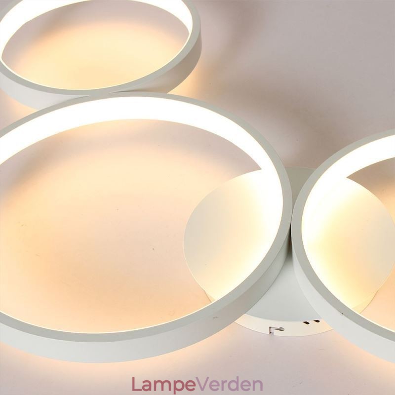 Loftslampe 7200LM 4 Ringe Lysarmatur