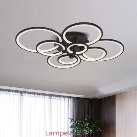 Dæmpbar loftslampe Moderne Ring Circle Flush Mount Loftlampe Dæmpbar loftslampe Moderne Ring Circle Flush Mount Loftlampe