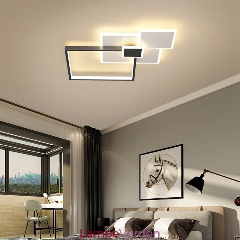 Flush Mount firkantet loftslampe