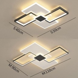 Flush Mount firkantet loftslampe