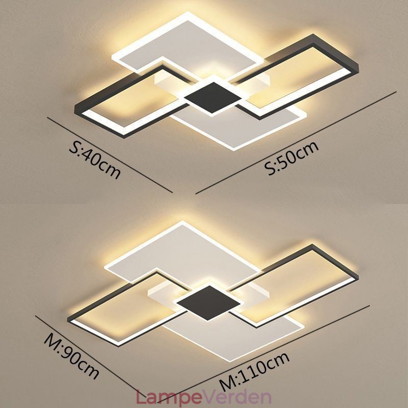 Flush Mount firkantet loftslampe